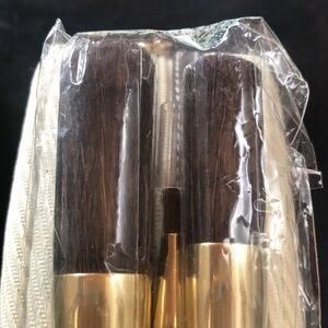 ESTEE’ LAUDER Makeup Brushes (3 sizes) w/ Tote Handbag & Zippered Makeup Bag